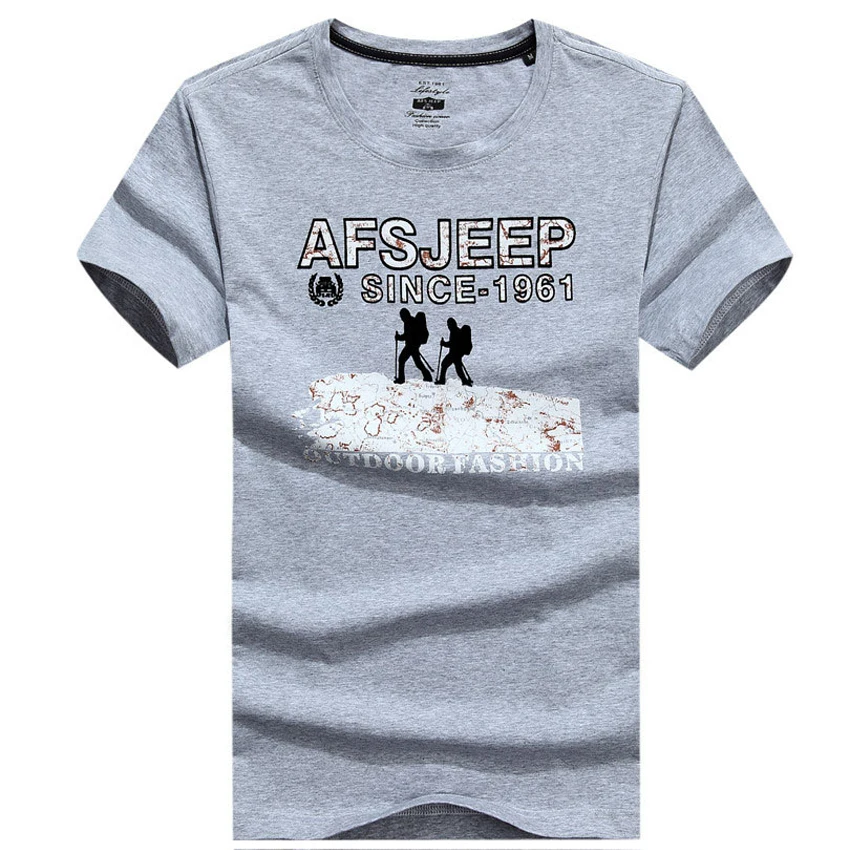 AFS JEEP Brand Clothing O Шеи Мужские Топы Тройник С Коротким Рукавом мужская ФУТБОЛКИ