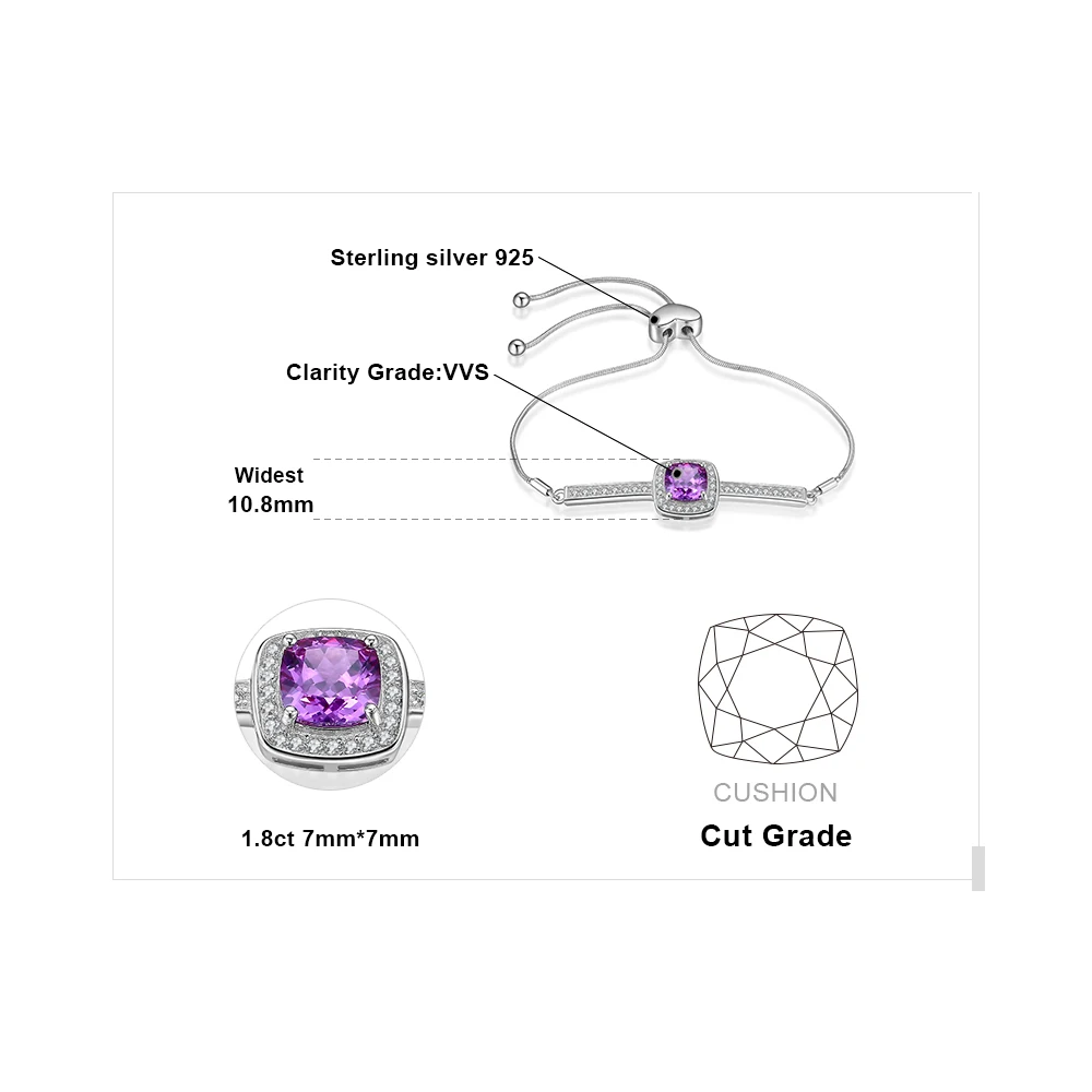 JewelryPalace элегантный 2.43ct создан Александрит сапфир Цирконий Halo Регулируемый