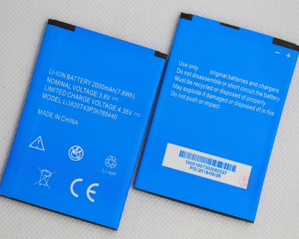 10 шт./лот Li3820T43P3h785440 батарея для ZTE Blade L370 L2 Plus 2000 мАч сотового телефона | Мобильные