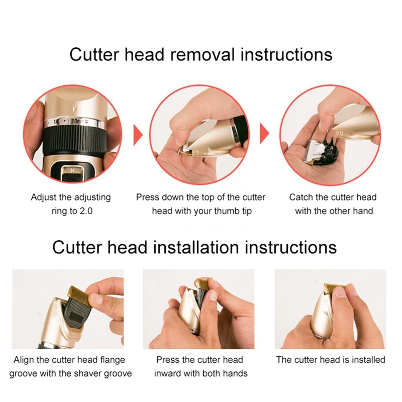 

USB Rechargeable dog hair trimmer Dog clippers grooming machine hair remover animal hair Cutter for pets