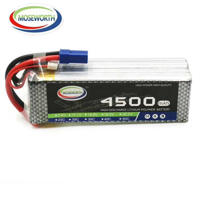 Графеновый LiPo 6S 22 2 V 60C 4500mAh RC Аккумулятор для радиоуправляемого самолета Aircrft
