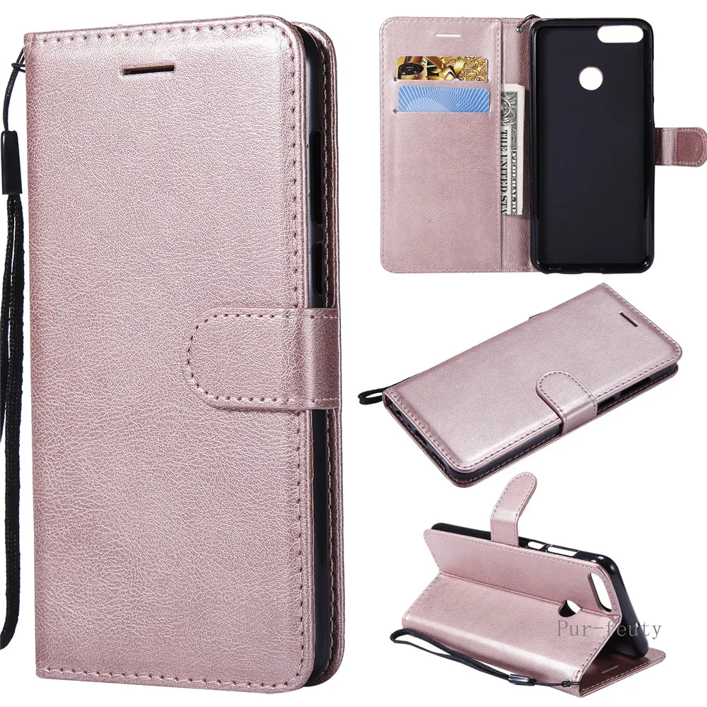 Кожаный чехол для Fundas huawei P Smart FIG-LX1 FIG-LA1 чехол для coque huawei PSmart Чехол Флип-кошелек силиконовый чехол для телефона