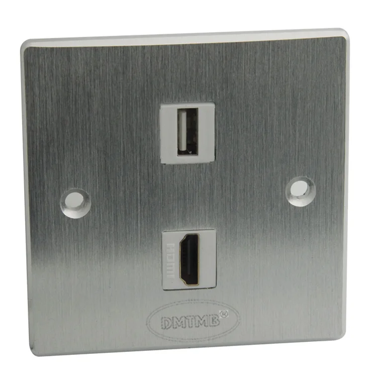 Алюминиевая настенная пластина с HDMI USB и поддержкой DIY|wall plate|wall plate hdmiusb hdmi wall |
