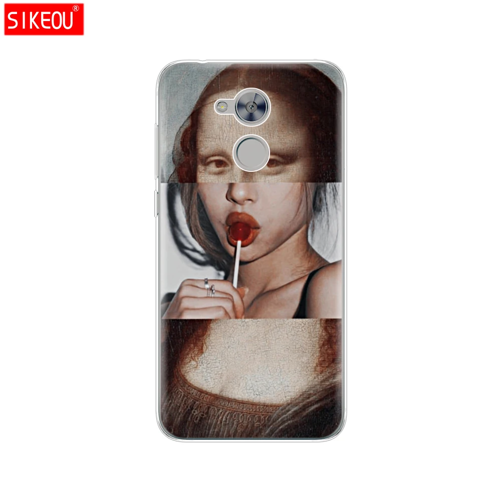 12100 Чехол для телефона huawei honor 6A, Мягкий ТПУ силиконовый чехол на заднюю панель, 360, полностью защитный чехол с принтом кота цветка - Цвет: 12100