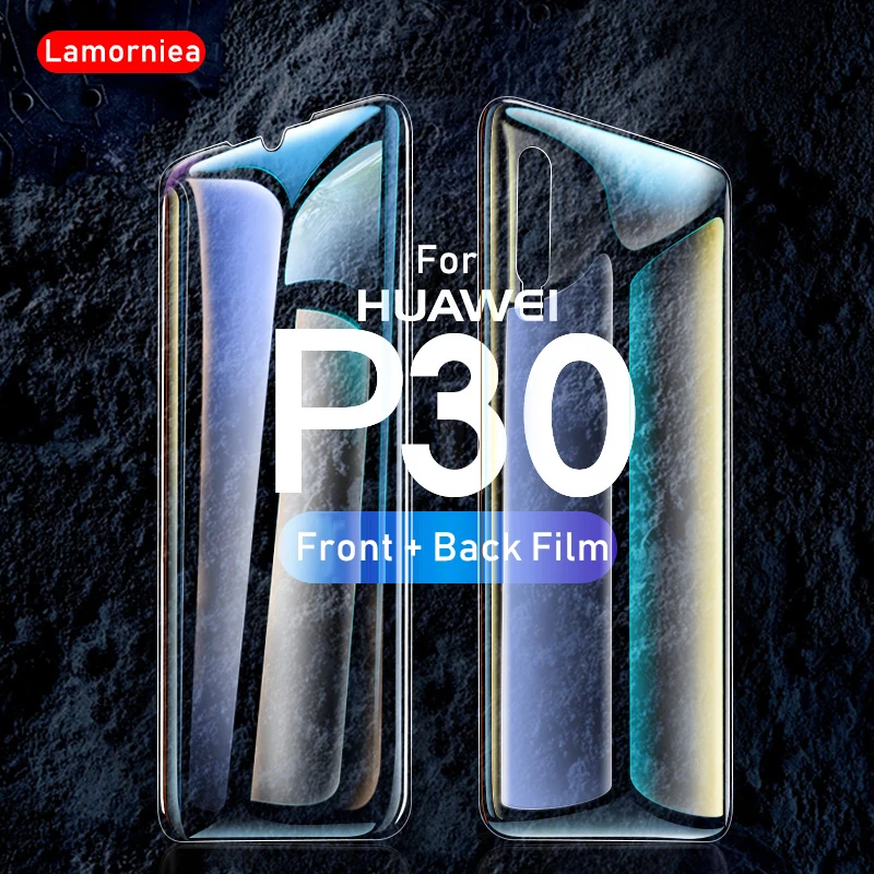 Lamorniea 360 Полное покрытие мягкая Гидрогелевая пленка для huawei P30 Pro mate 20 P20 Pro Honor 8X защитная пленка без закаленного стекла