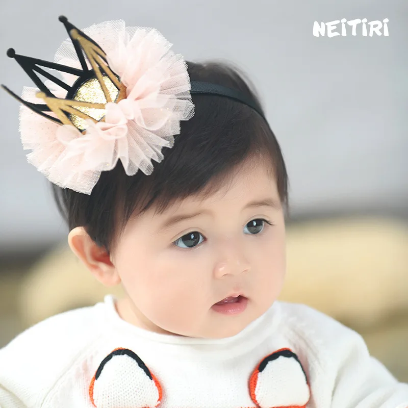 Повязка на голову с бантом Женская Модный хлопковый обруч большим блестящим