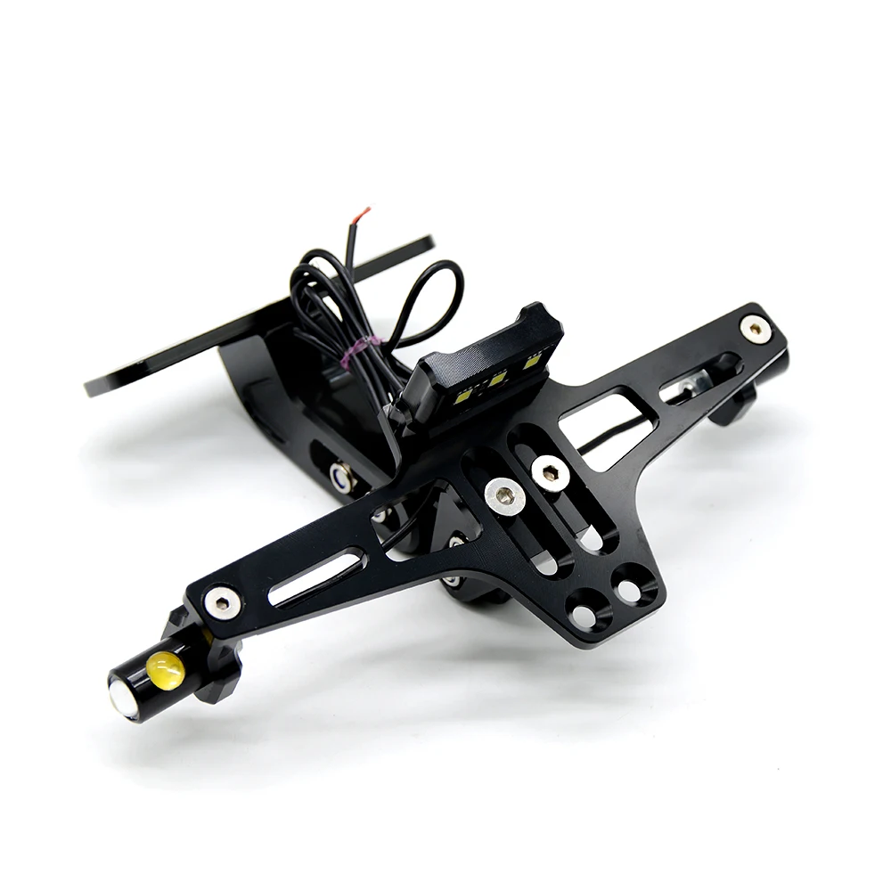 Держатель номерного знака для мотоцикла кронштейн с поворотным сигналом белые