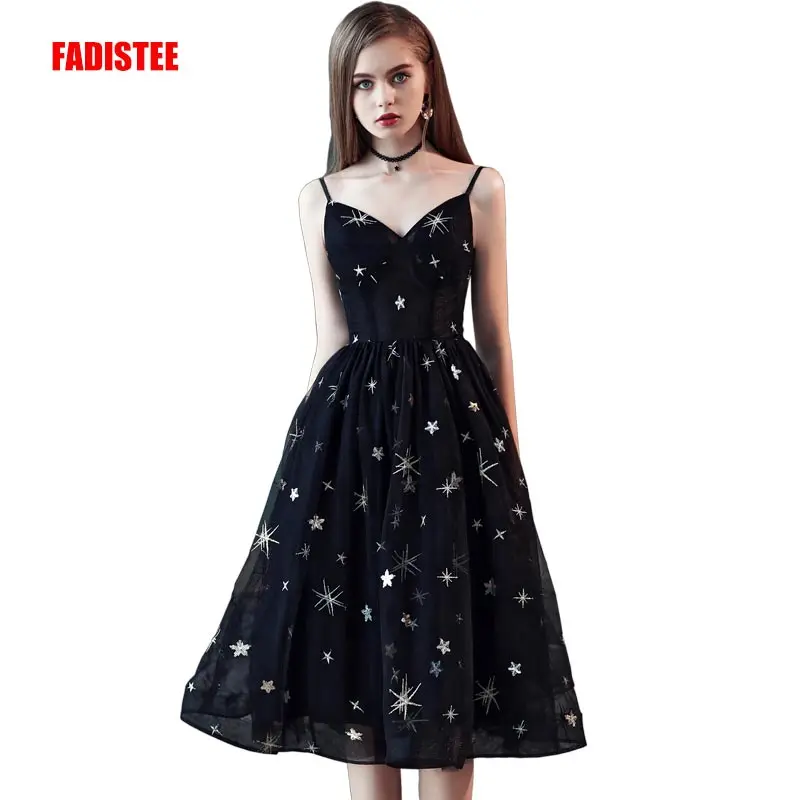 

Модное платье в простом стиле, вечерние платья, маленькое черное платье длиной до колен, кружевное длинное платье