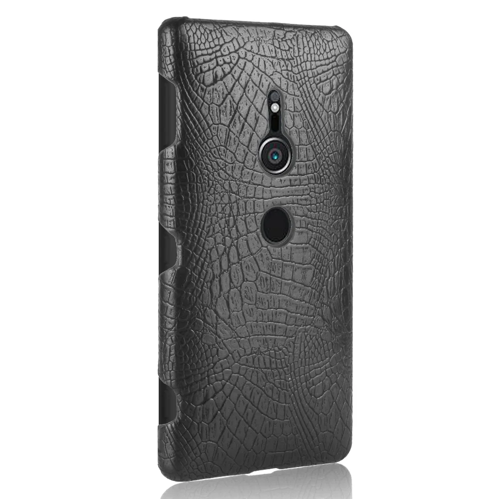 Для Sony Xperia XZ2 чехол Роскошный Жесткий для телефона из искусственной кожи H8216 H8266