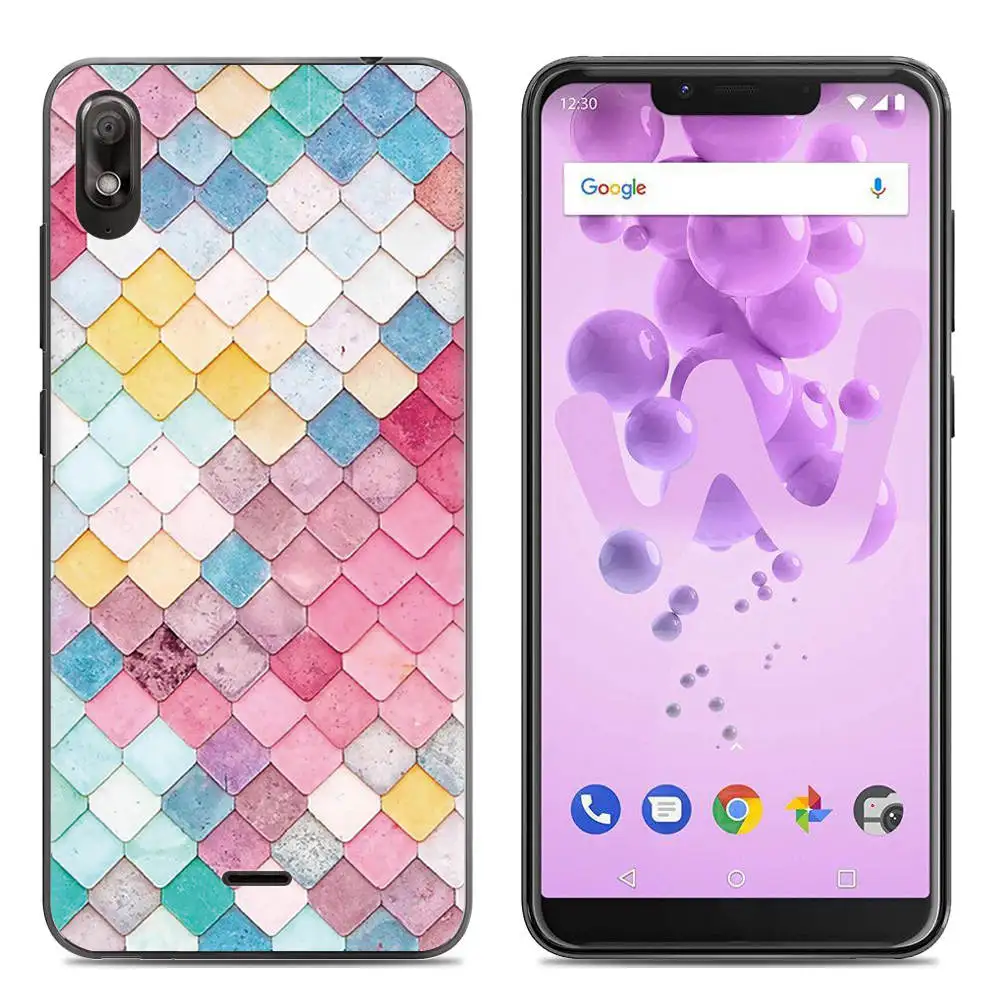 12 Мягкий силиконовый чехол для телефона чехол для Wiko View 2 Go 5,93 дюймов TPU модный цветной узор окрашенный прозрачный чехол - Цвет: 12