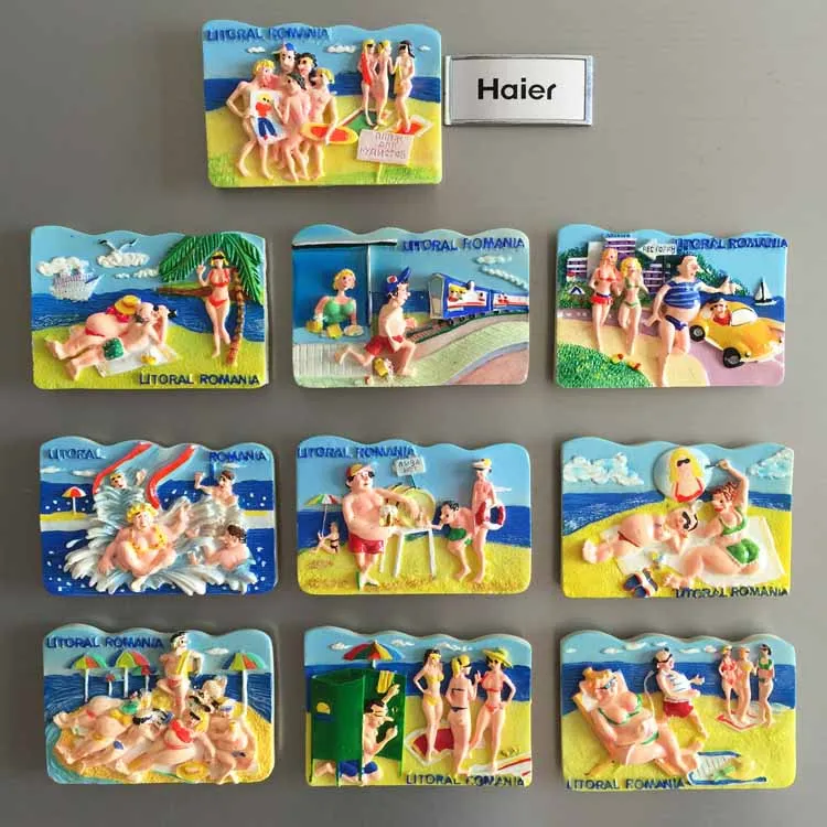 10 шт. Румыния Туризм в память о создание холодильника прикрепленного к пляжу