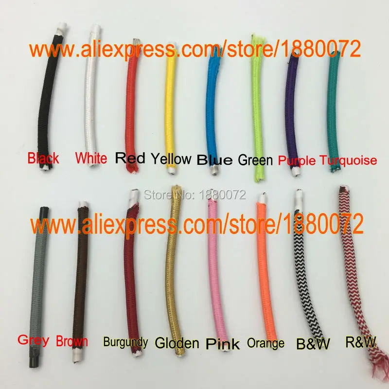 Винтажный текстильный Электрический провод покрытый античной тканью плетеный