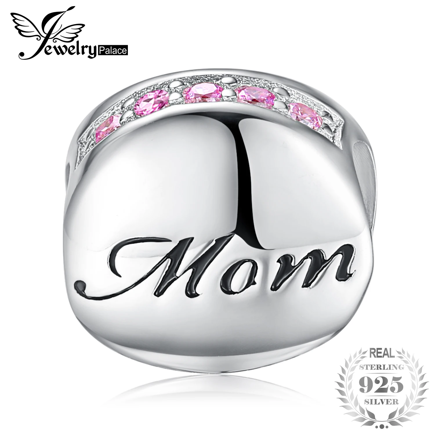 JewelryPalace половина Бесконечность круглый фиолетовый кубический циркон ожерелье из