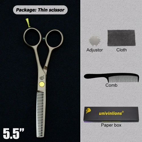 5509-THIN 5,5/" золотые ножницы, ножницы для волос, японские парикмахерские ножницы, парикмахерские принадлежности, парикмахерские ножницы для стрижки - Цвет: 5509-THIN