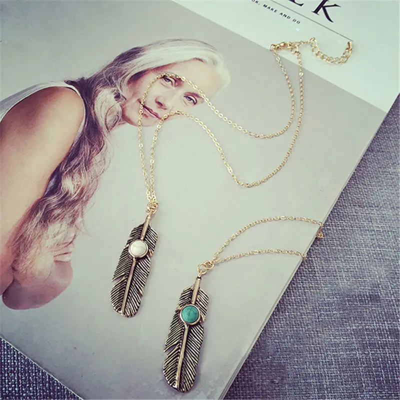 Винтажное изысканное ожерелье с опалом в античном золотистом и серебряном цвете