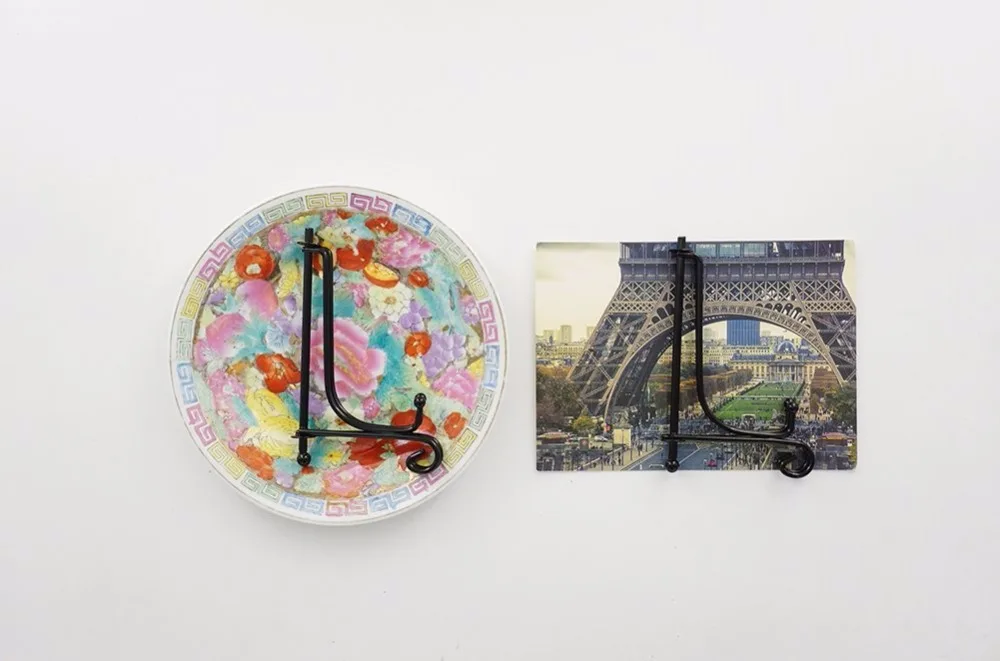 (2 упаковки) железная подставка для дисплея черная демонстрации мольберта