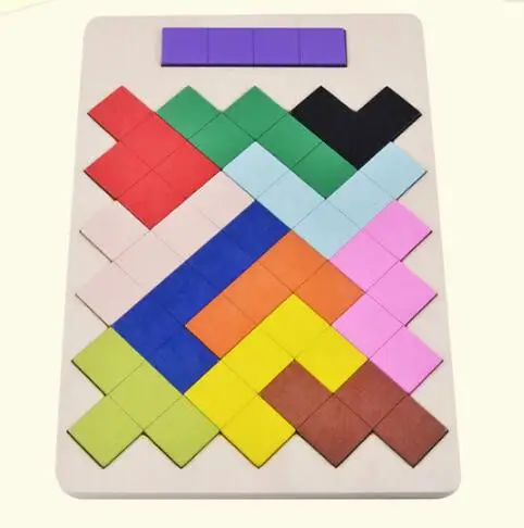 NEW Wooden Tangram Brain Teaser Puzzle Toys Tetris Game Preschool Magination Intellectual Educational Kid Toy Gift | Игрушки и хобби