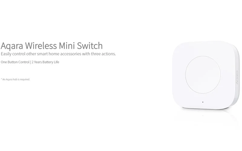 Xiaomi Mijia Aqara умный Многофункциональный al Интеллектуальный беспроводной переключатель ключ Встроенная функция работа с Android IOS APP