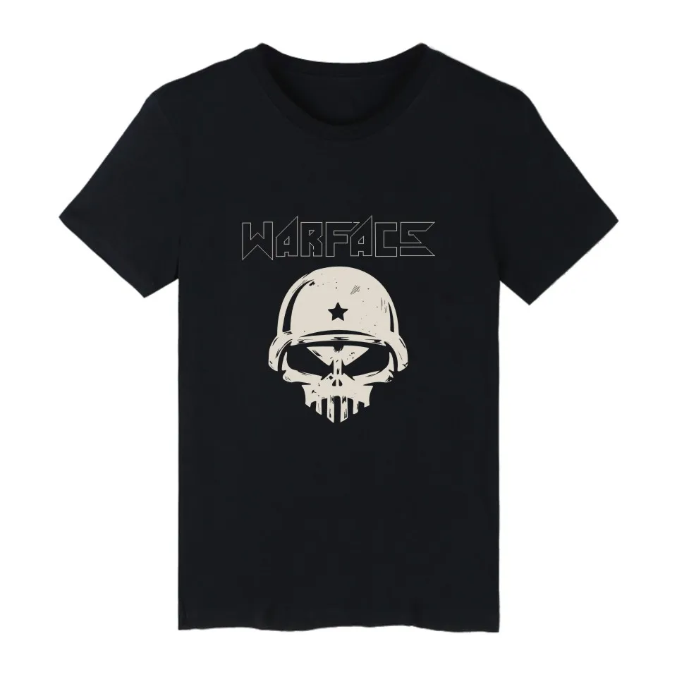 Геймер битва фронты WARFACE Футболка Мужская/Женская camisa masculina хлопок короткий рукав Футболка аниме размера плюс футболки топы
