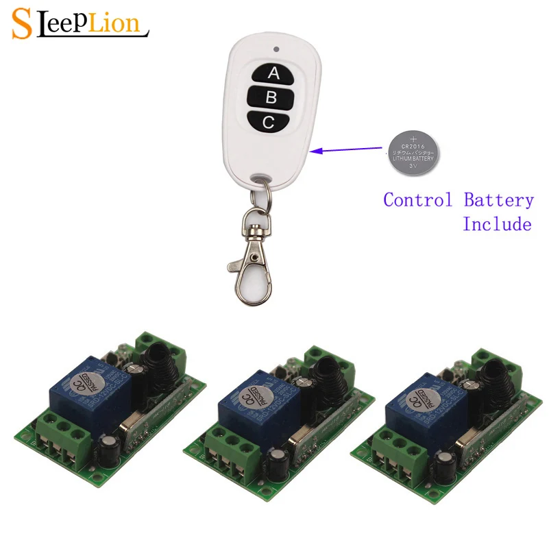Sleeplion 12V реле Беспроводной дистанционного Управление переключатель 10A триггерный