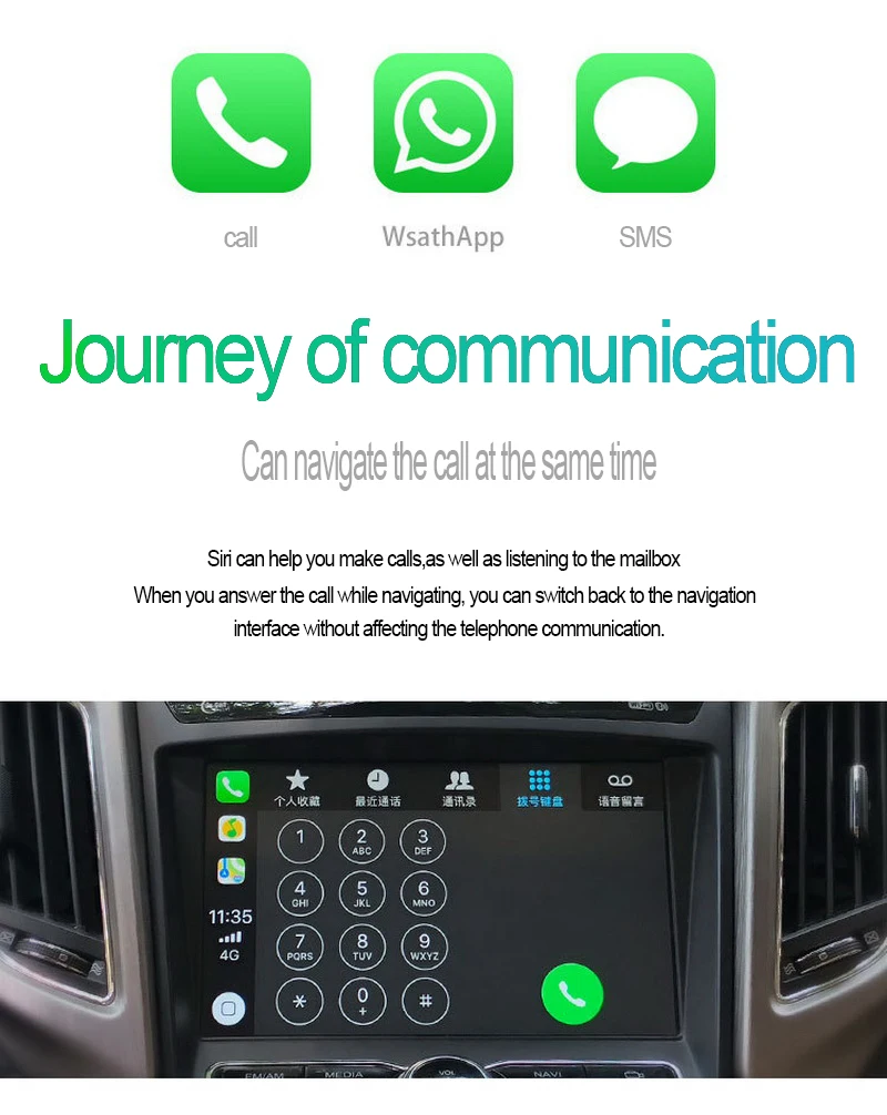 Carlinkit USB Smart Car Link Dongle для Android Auto/iPhone Carplay Mode HD 1080P дисплей/функция отправки сообщений