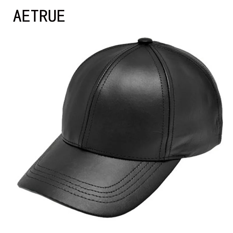 Простая Новая Мужская бейсболка, женские кожаные бейсболки, Casquette, брендовая Регулируемая косточка, ПУ шапки для мужчин, папа, зимняя бейсболка s