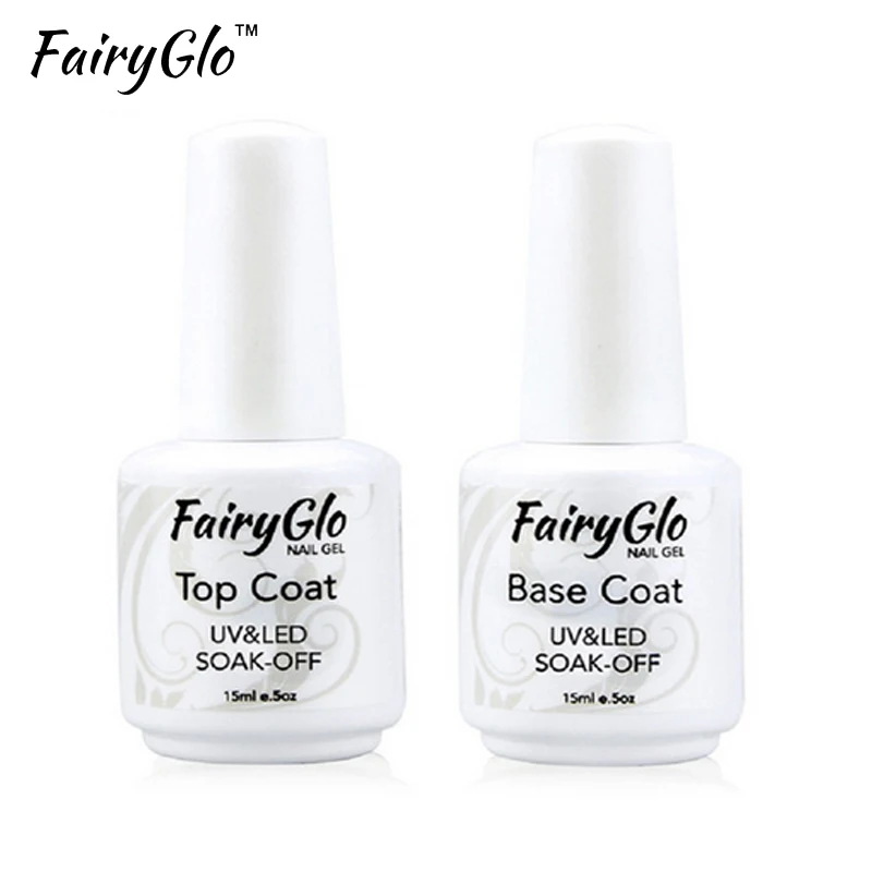 Базовый Гель лак FairyGlo 15 мл Полупостоянный УФ гель для ногтей|Гель ногтей| |