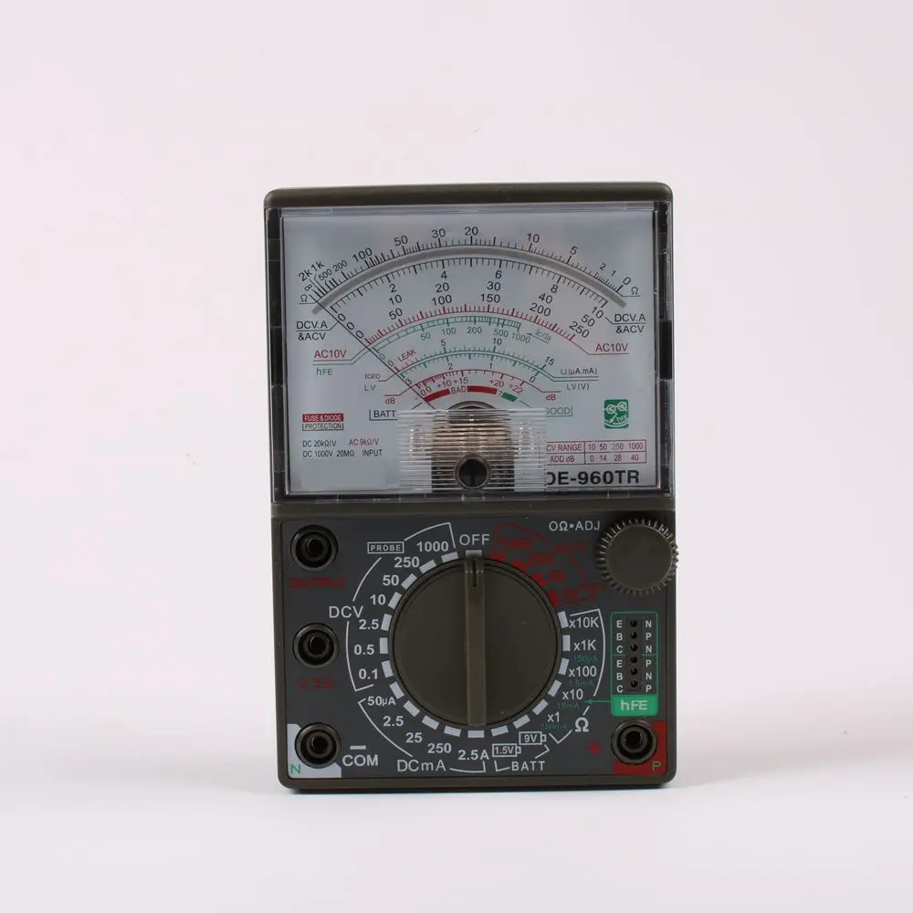 Аналоговый мультиметр de 960tr AC DC Вольт ток Ома тестирование Электрические Multitester