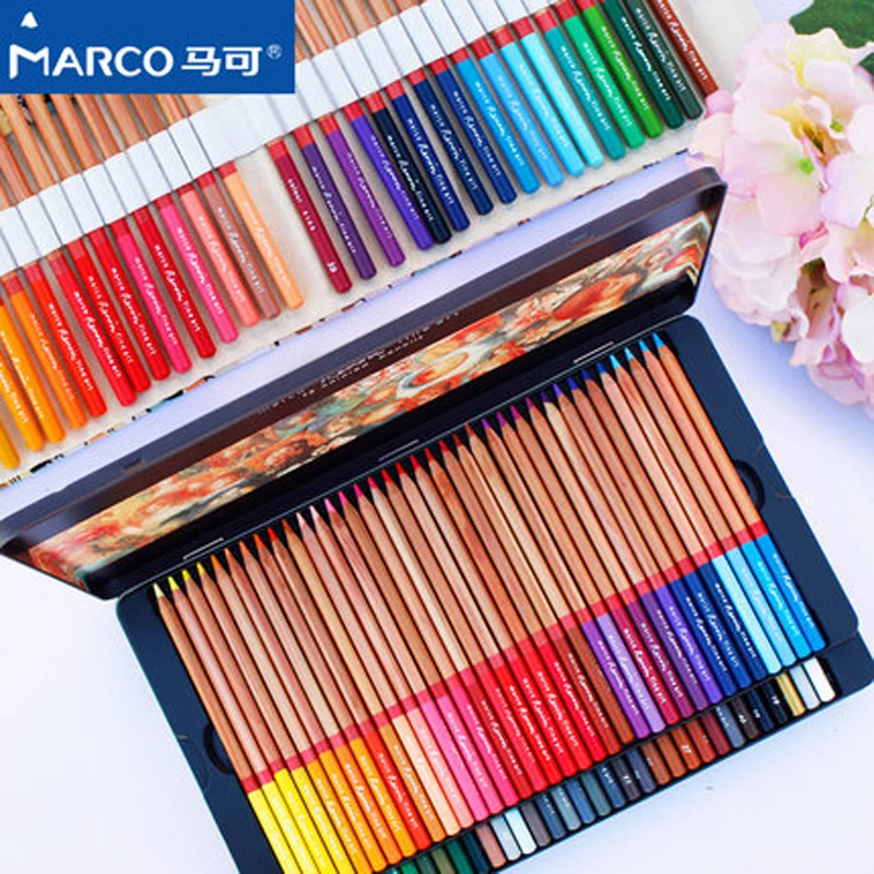 Marco Renoir 24/36/48/72/100 цветной маслянистый цвет цветные карандаши De Color es для цветных