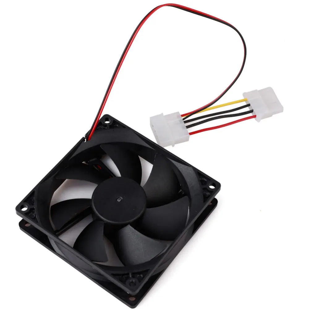 1 шт 12V 4 контактный 90 мм бесшумный компьютер бесщеточный процессорный кулер чехол
