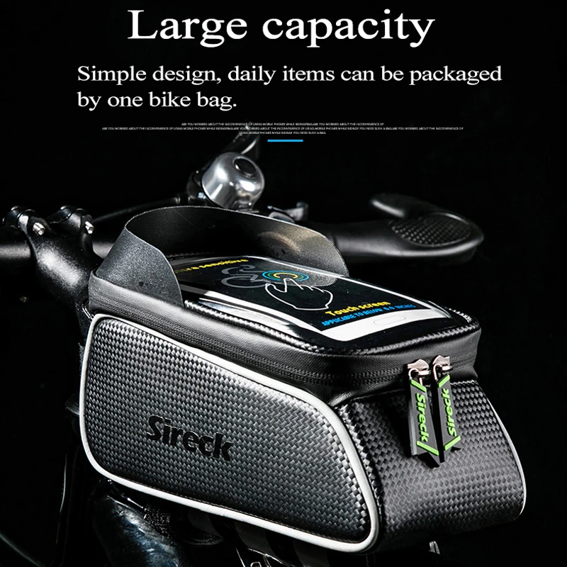 Sireck Touchable 6 0 тачскрин Polyster велосипед подседельная сумка Велоспорт Топ