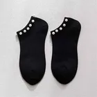 Новые стильные повседневные женские короткие носки для девочек, чулочно-носочные изделия с бисером, конфетные цветные носки, горячая Распродажа, женские хлопковые милые носки