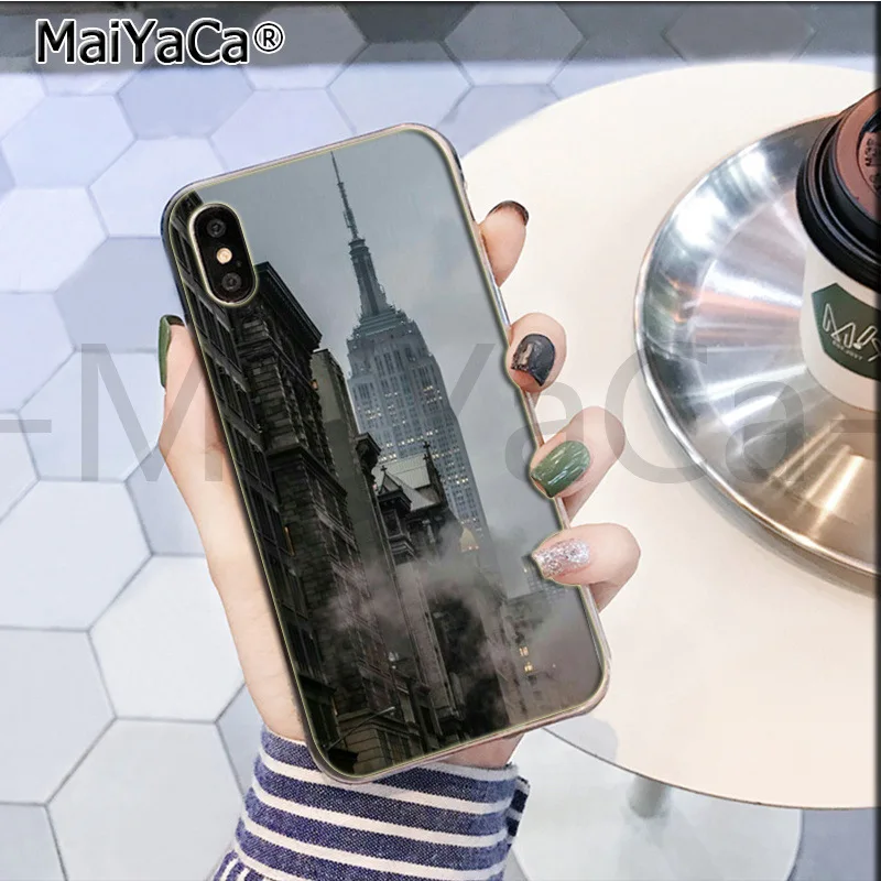 Maiyaca Нью-Йорк Эмпайр Стейт Билдинг чехол для телефона для iphone 11 pro X XS MAX 66S 7 7plus 8Plus 5S SE XR