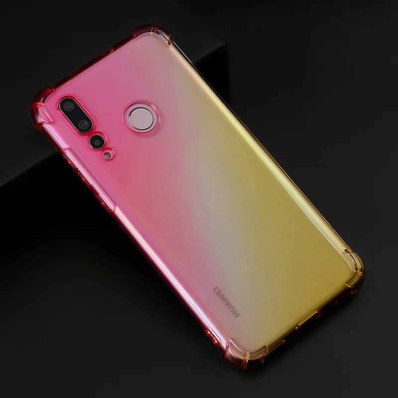 Градиентный телефонный чехол для huawei Y9 Y6 Y7 Prime P Smart Коврики 20 Lite 20X P30 P20 Pro Nova 4 3i Honor V20 8X 8C 8A 7A 7C крышка - Цвет: 5