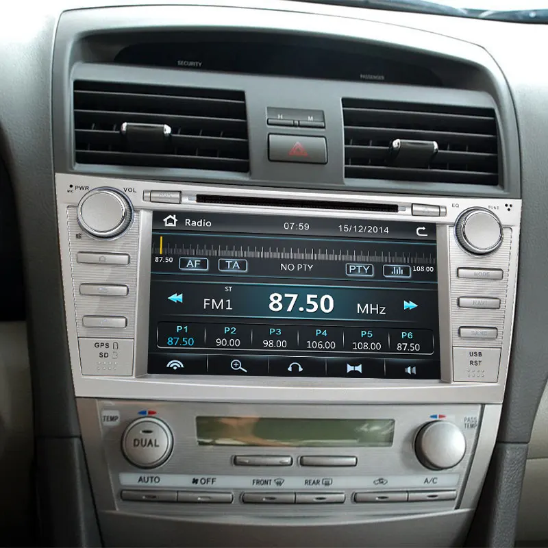 Мультимедийная система Josmile 2 Din Автомобильная DVD для Toyota Camry 2007 2008 2009 2010 2011 Auroin 2006 GPS