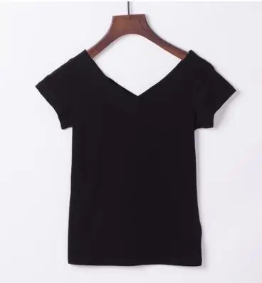 Черный Poleras de mujer moda женские футболки с открытыми плечами, женская сексуальная забавная футболка, хлопковая футболка, Женская Повседневная футболка - Цвет: Черный