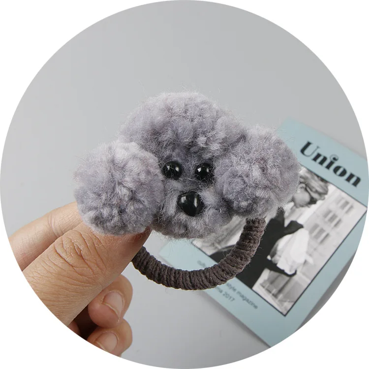 Розничная продажа 1 шт. модные милые фетровые резинки для волос в виде собачьей