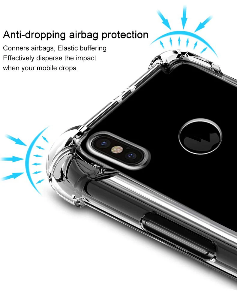 Чехол IMAK Airbag ДЛЯ IPhone X ударопрочный Ударопрочный Мягкий силиконовый чехол из ТПУ