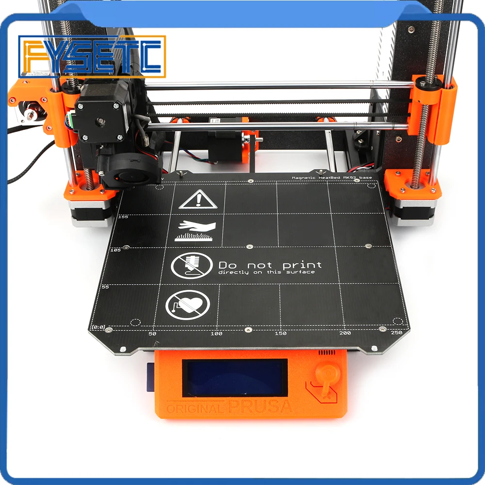 Клон Prusa i3 MK3 3D принтер Y каретка Магнитная Подогреваемая кровать MK52 24 В проводка