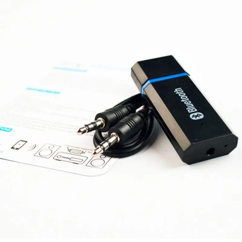 New!!Portable 3.5mm AUX Dongle USB Wireless Bluetooth Car Kit Music Audio Receiver Adapter A2DP with Cable for Speakers | Автомобили и