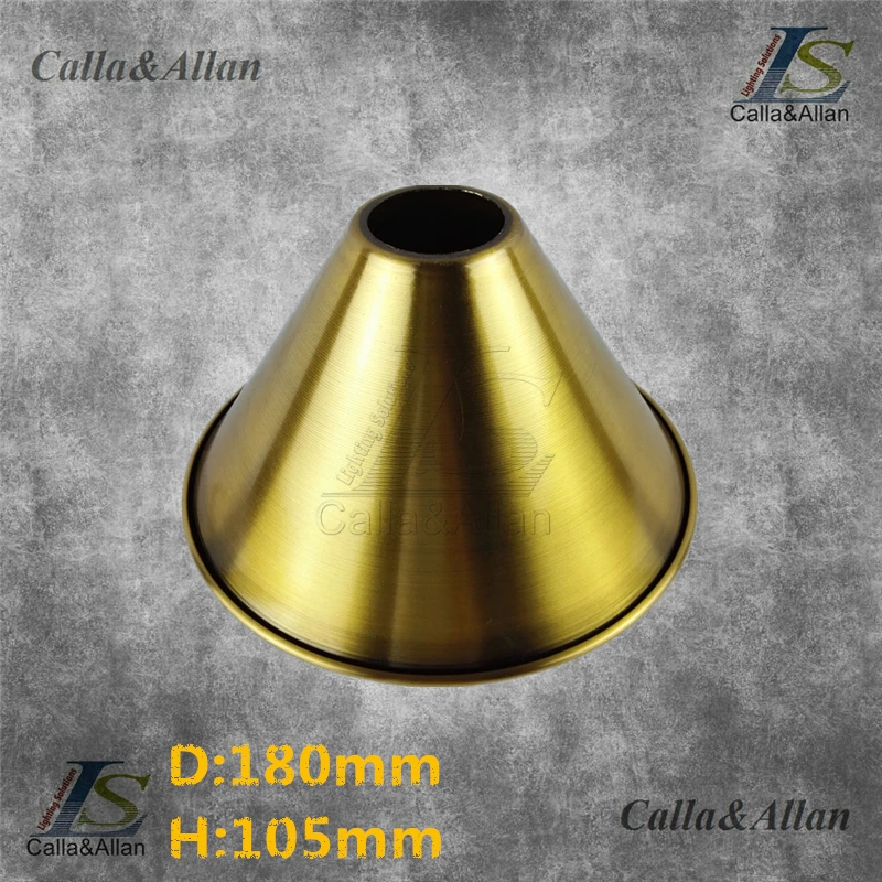 Античная латунная отделка Железный Абажур 4 вида подвесной светильник Эдисона