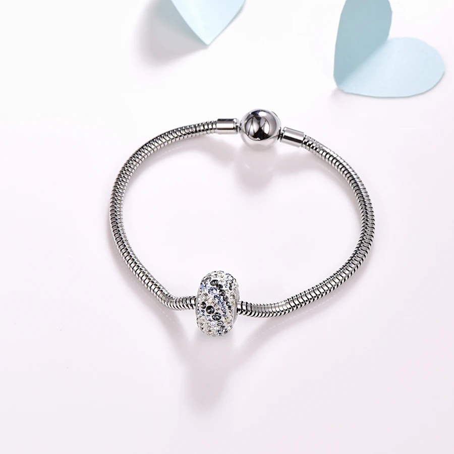 Malanda Crystals From Swarovski Round Candy Beads Bracelet Fashion Custom Charm Bangle For Women Wedding Jewelry Gift | Украшения и