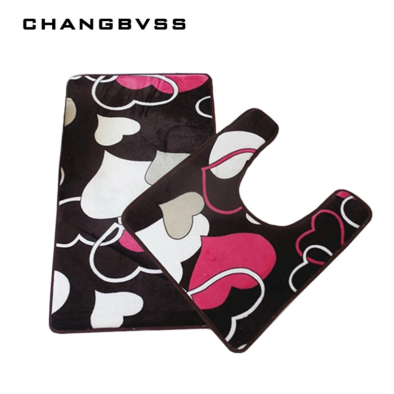 2 шт./компл. напольные коврики для ванной коврик ног в гостиную ковер с принтом