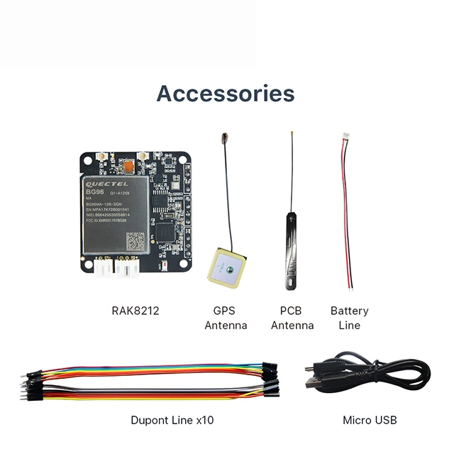 RAK8212-M BG96 модуль удаленного позиционирования NBIoT iTracker Pro сенсор узел и gps модуль BLE Bluetooth 5,0 сотовая связь IoT модуль RAK8212-M 83 - Цвет: RAK8212-M