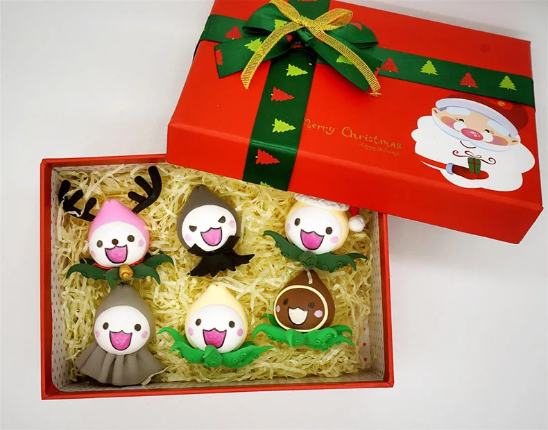 6 шт. набор ручной работы супер-легкие глина Pachimari брелки для сумки Pachimari брелки для рюкзака аксессуары для косплея