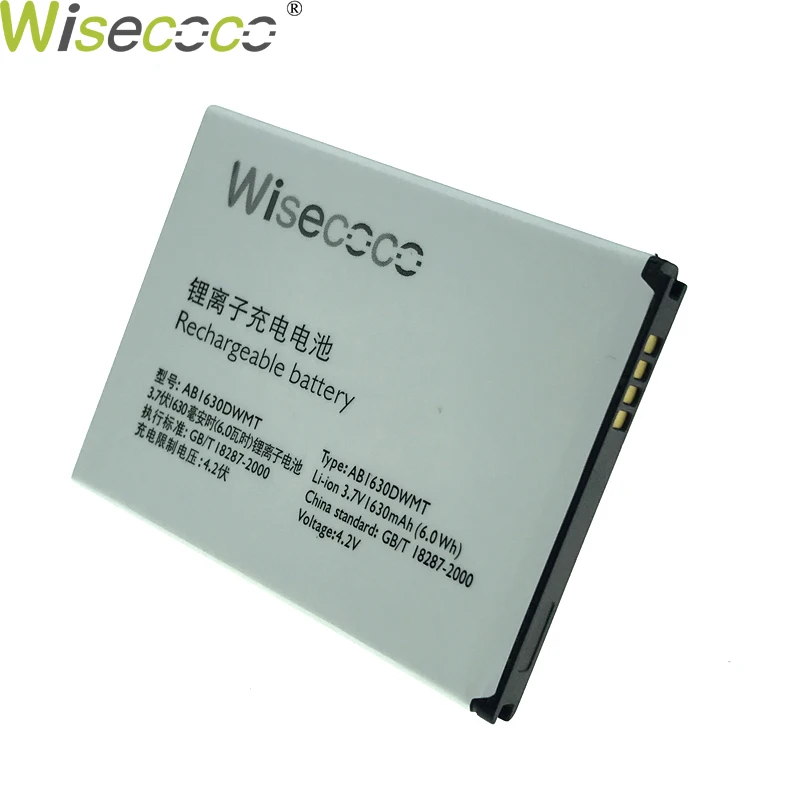 Wisecoco Новинка 1630 мАч AB1630DWMT батарея для PHILIPS S307 W536 смартфон с номером отслеживания