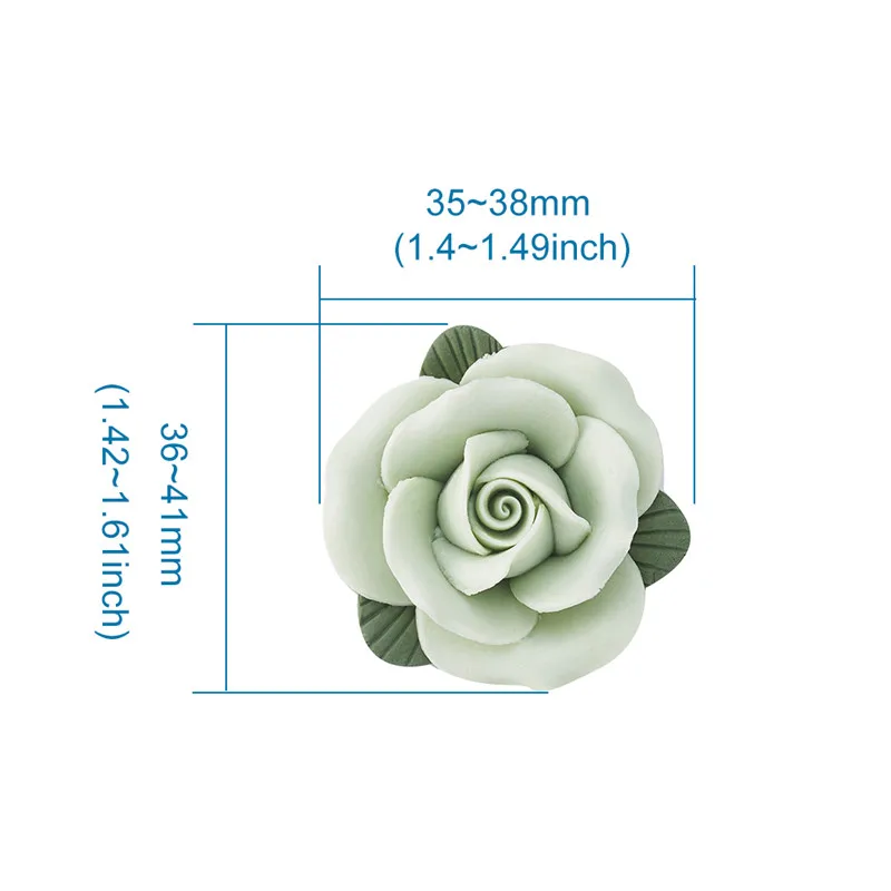 10 шт. фарфоровые цветочные кабошоны ручной работы для изготовления ювелирных