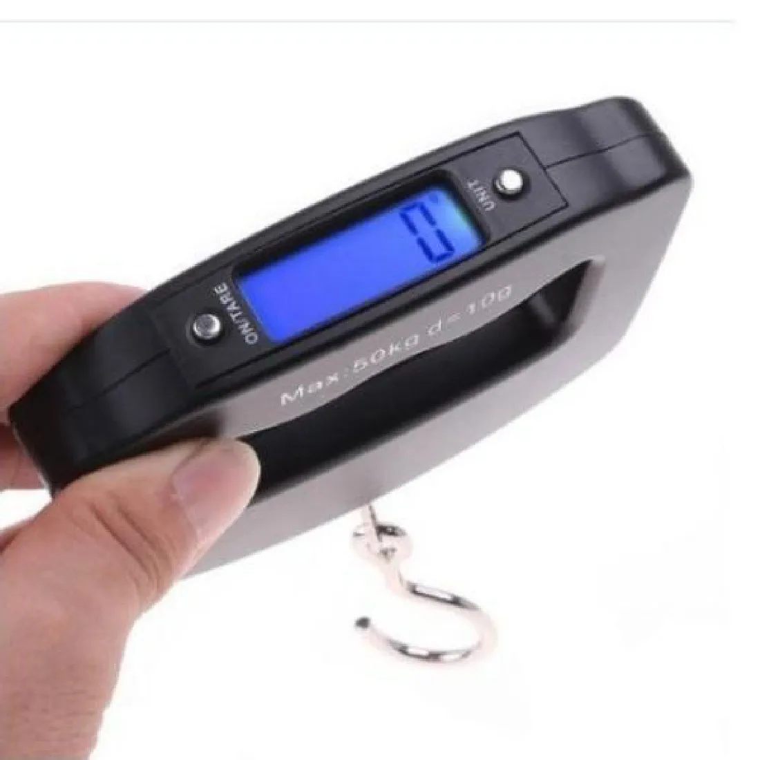 Портативный Мини цифровой ручной 50кг * 10g рыболовного крючка подвесные весы