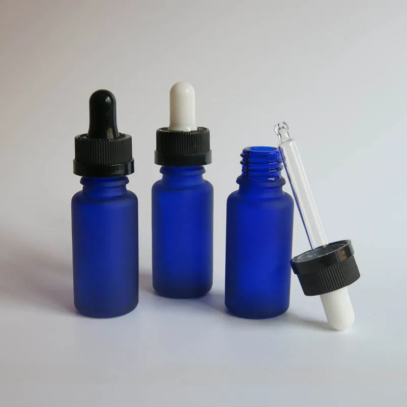 wholesale  empty 100 Pcs 15ml Frost Glass dropper bottle , Reagent  Dropper glass 15ml Aromatherapy Liquid Pipette Bottles