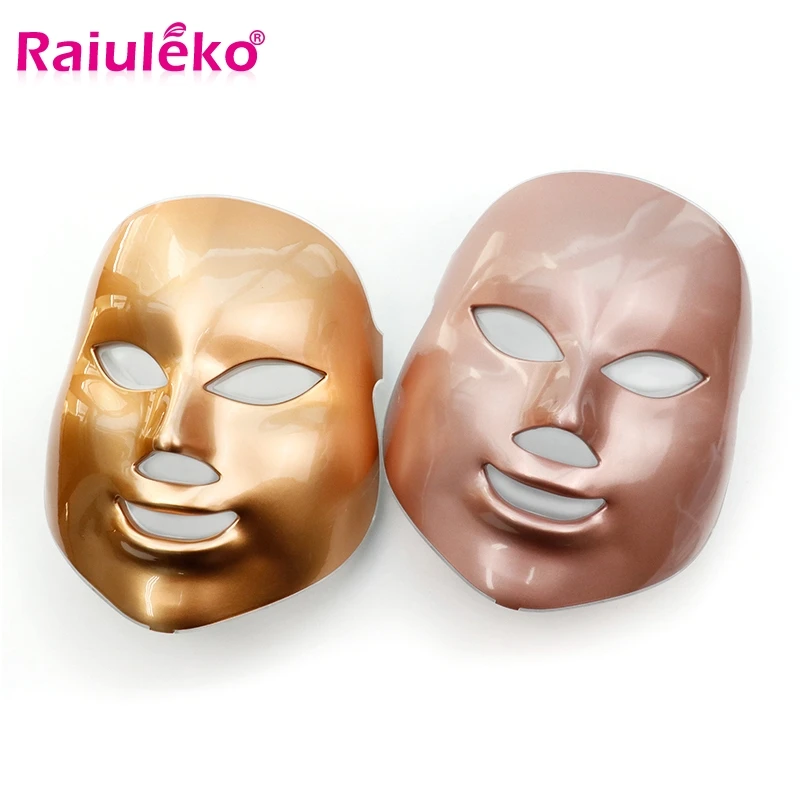 Омоложение лица Raiuleko светодиодная 7 цветов Корейская фотонная терапия маска для